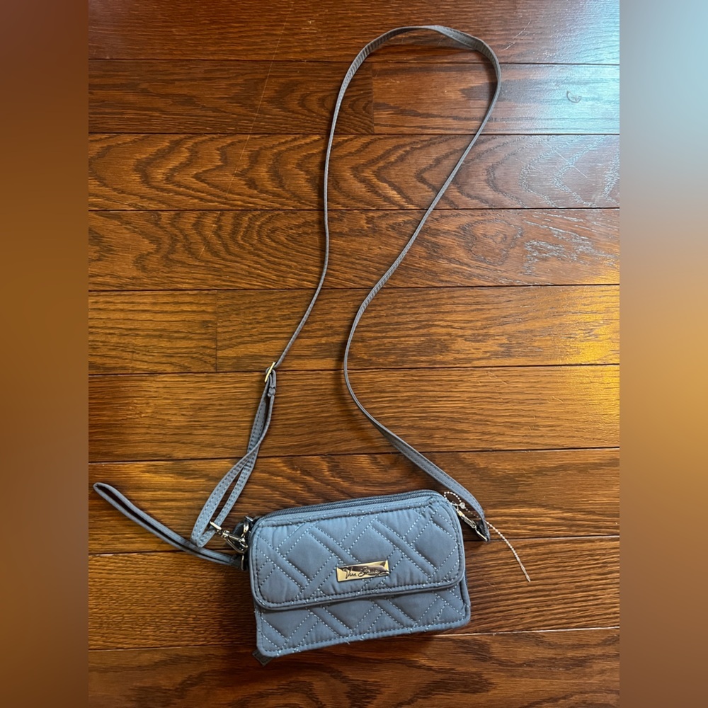 Vera Bradley Gray Quilted Crossbody Bag